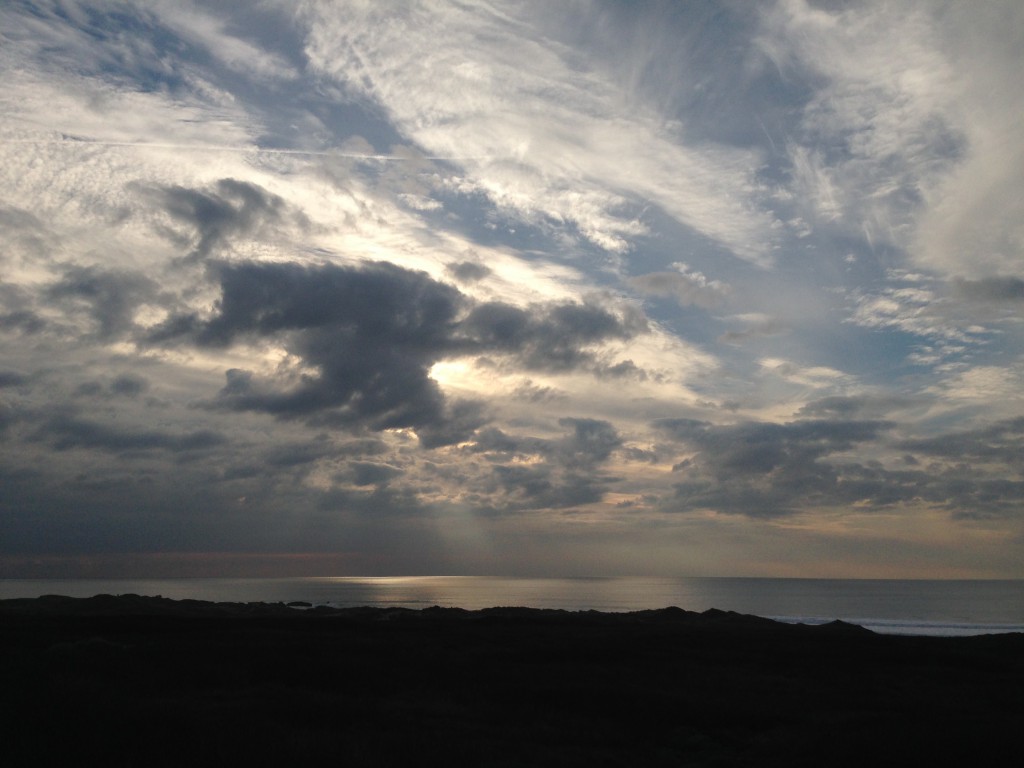 Afternoon sky over Franklin Point, taken from Highway 1. 1 January 2015 © Allison J. Gong